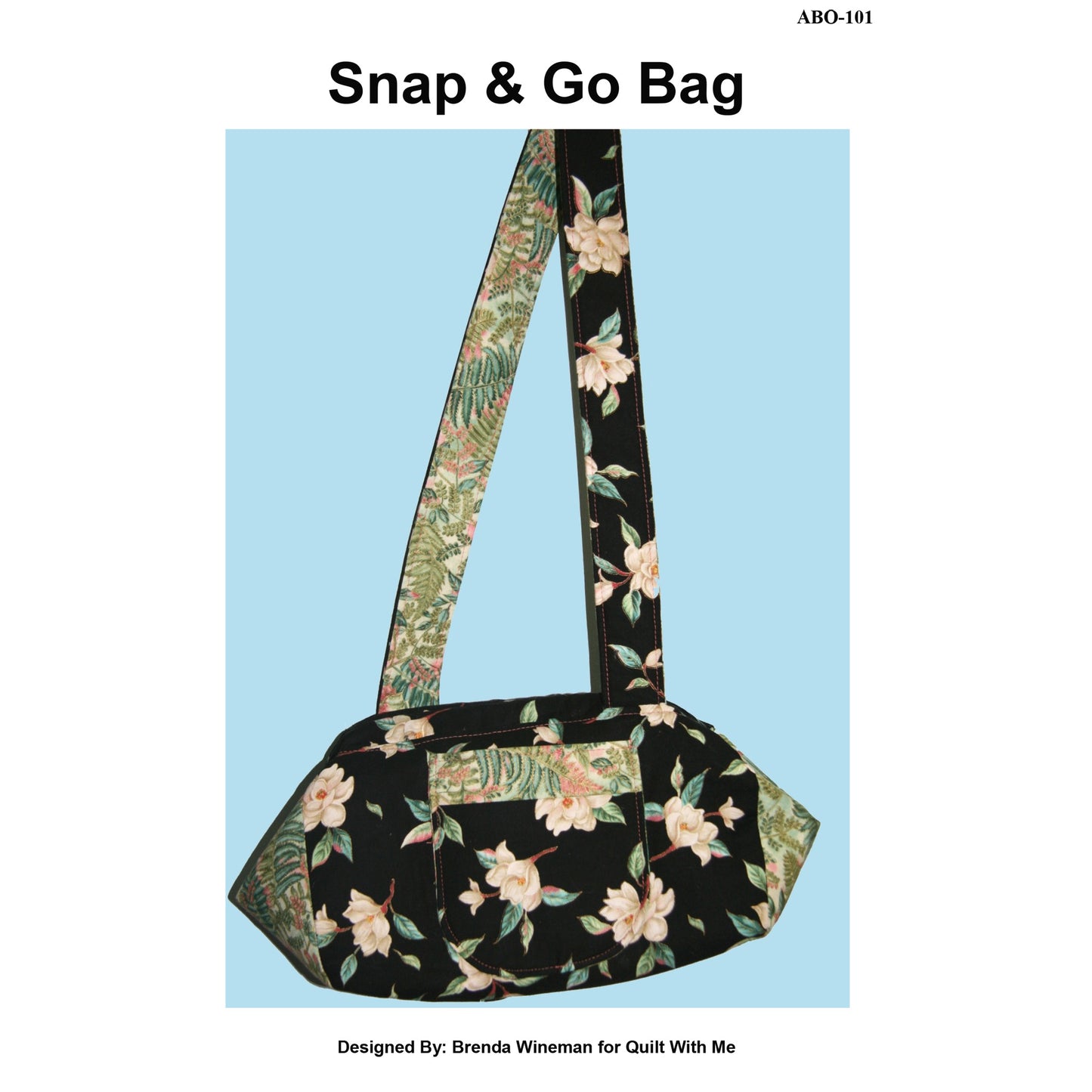 Image of the cover of the Snap & Go Bag pattern by Brenda Wineman.