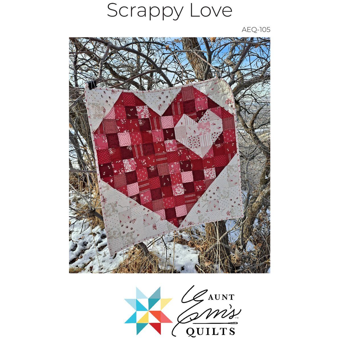 Scrappy Love Quilt Pattern AEQ-105 - Paper Pattern