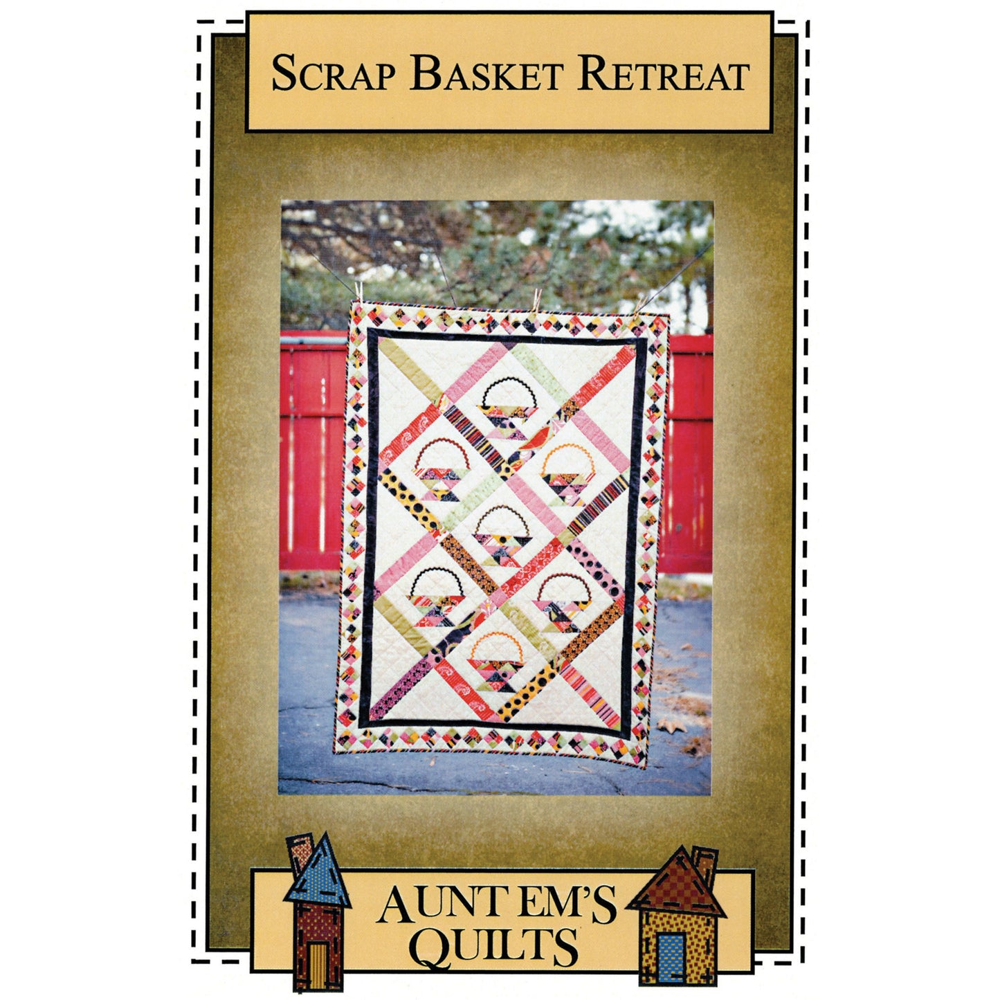 Scrap Basket Retreat Quilt AEQ-17e - Downloadable Pattern
