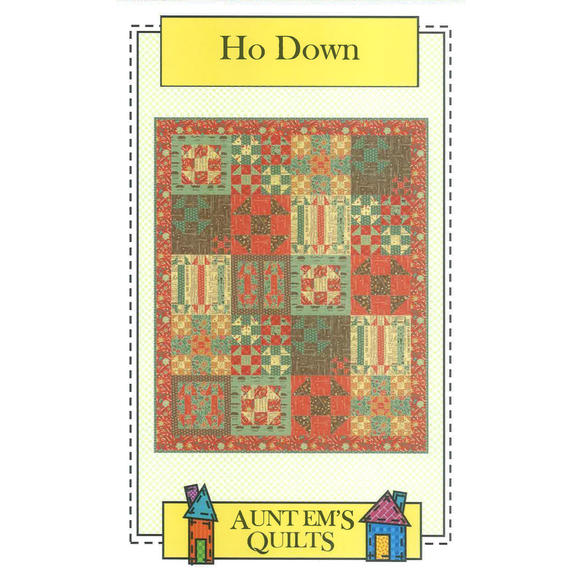 Ho Down Quilt Pattern AEQ-43 - Paper Pattern