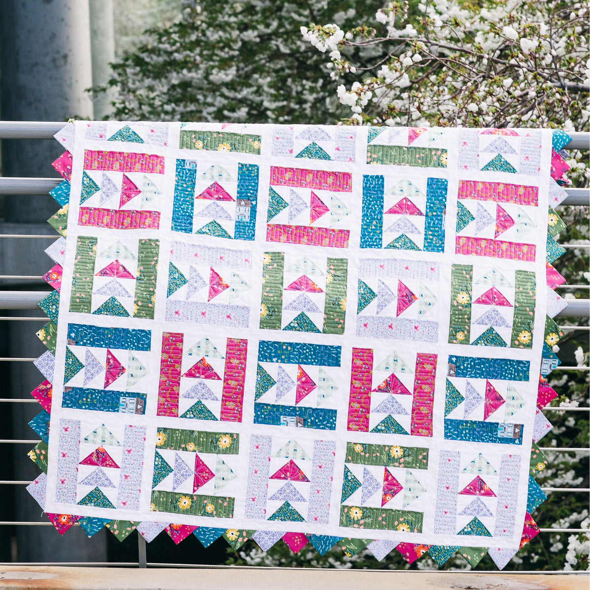 Picnic in the Park Quilt AEQ-50e - Downloadable Pattern