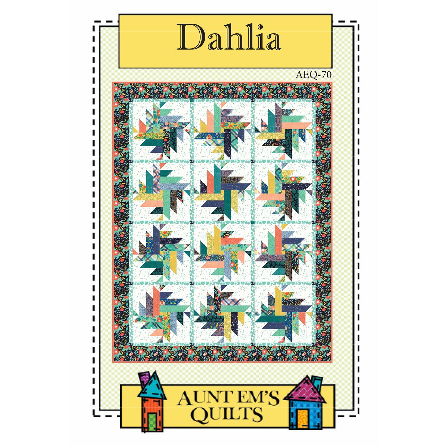 Dahlia Quilt AEQ-70e - Downloadable Pattern