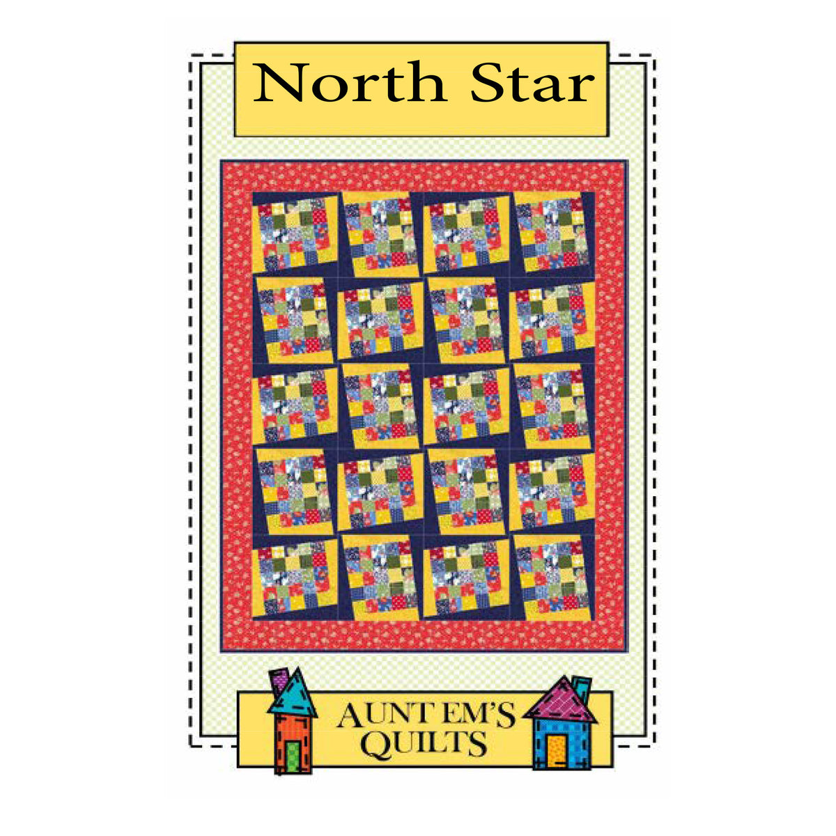 North Star Quilt Pattern AEQ-89 - Paper Pattern