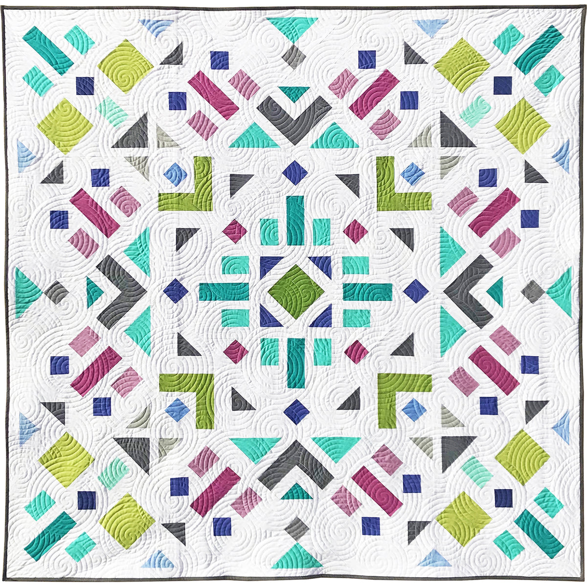 Minimal Medallion Quilt AQ-122e - Downloadable Pattern