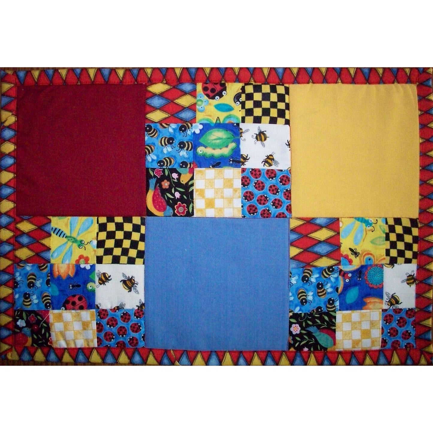 Birds, Bees and Butterflies Quilt and Placemat AV-113e - Downloadable Pattern