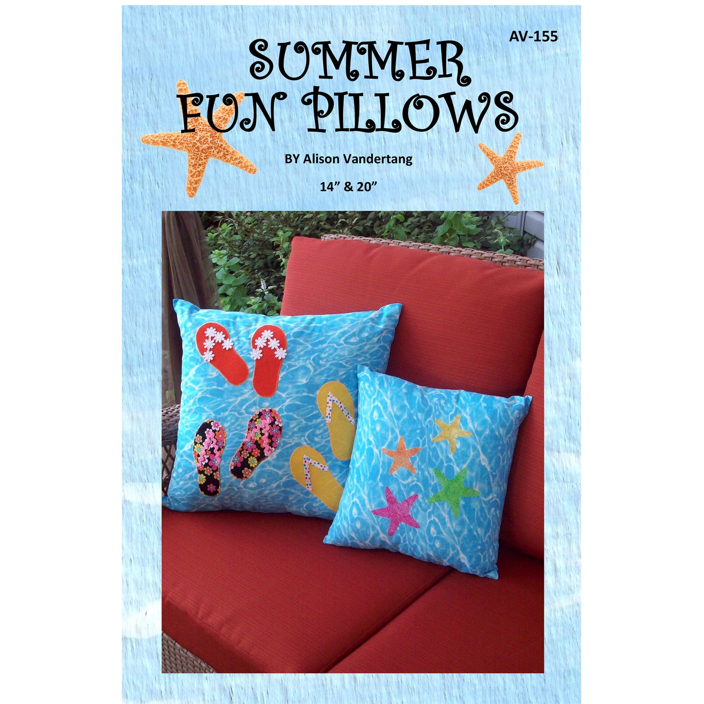 Summer Fun Pillows Pattern AV-155 - Paper Pattern