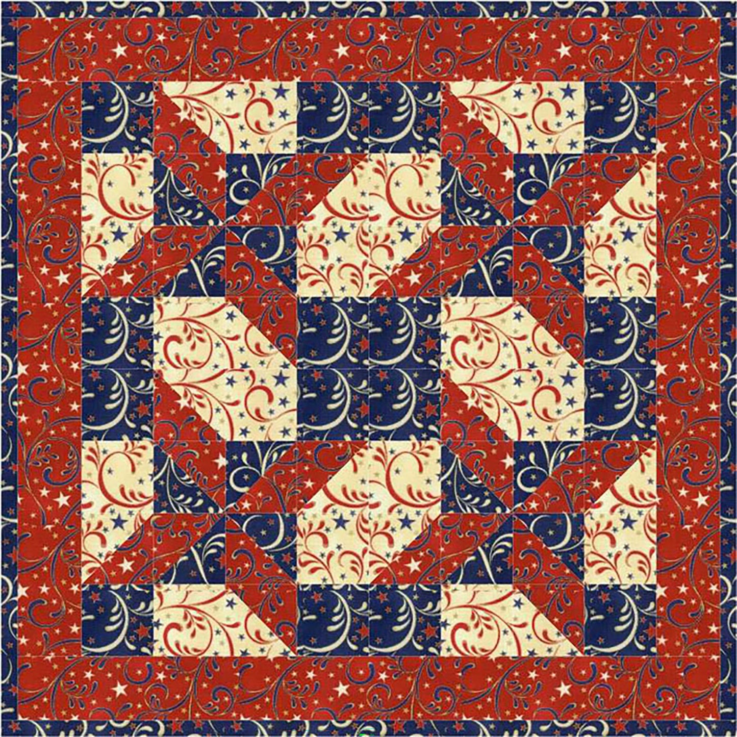 Twirling Pinwheels Quilt Pattern AV-162w - Wholesale Product