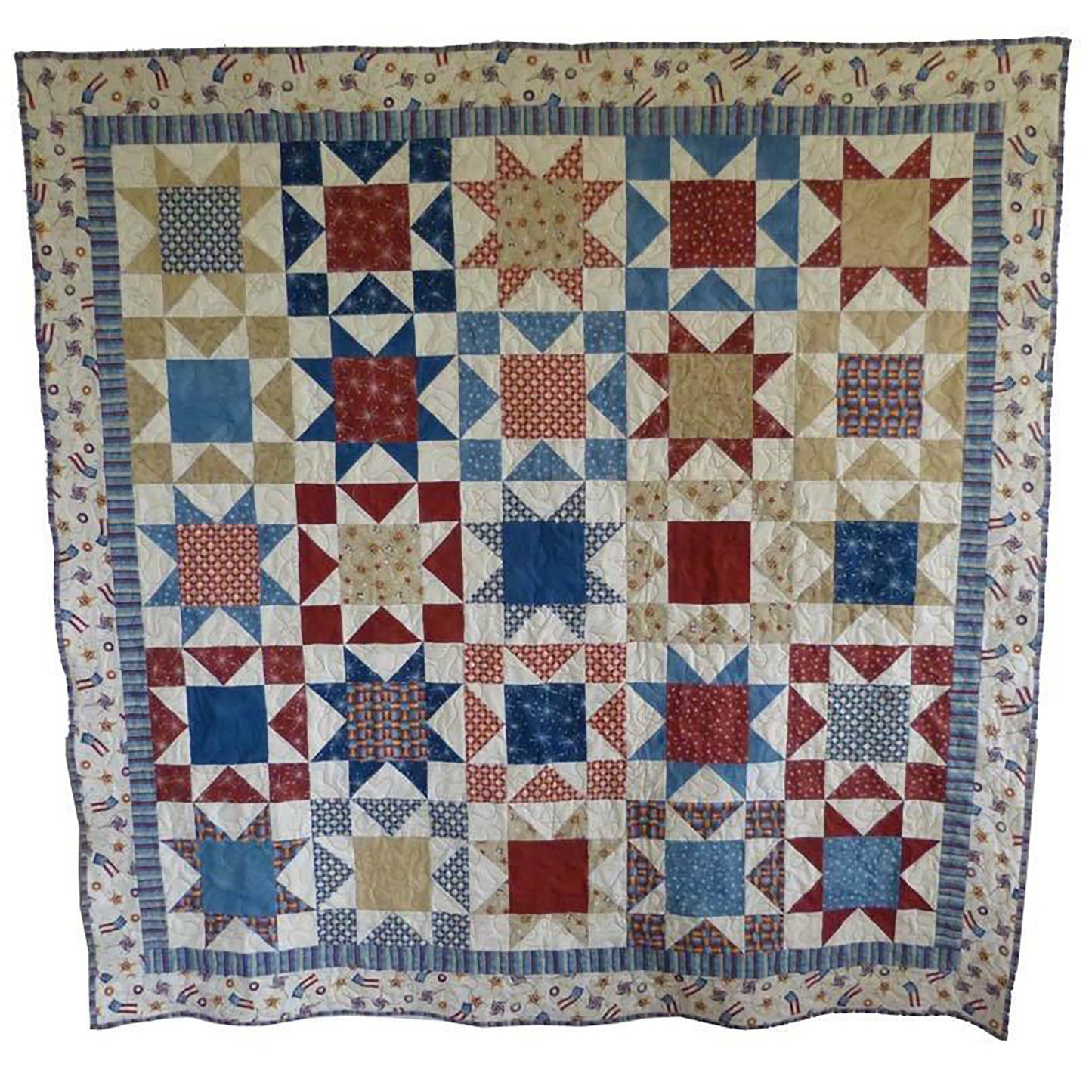 Patriotic Stars Quilt Pattern BL2-124 - Paper Pattern