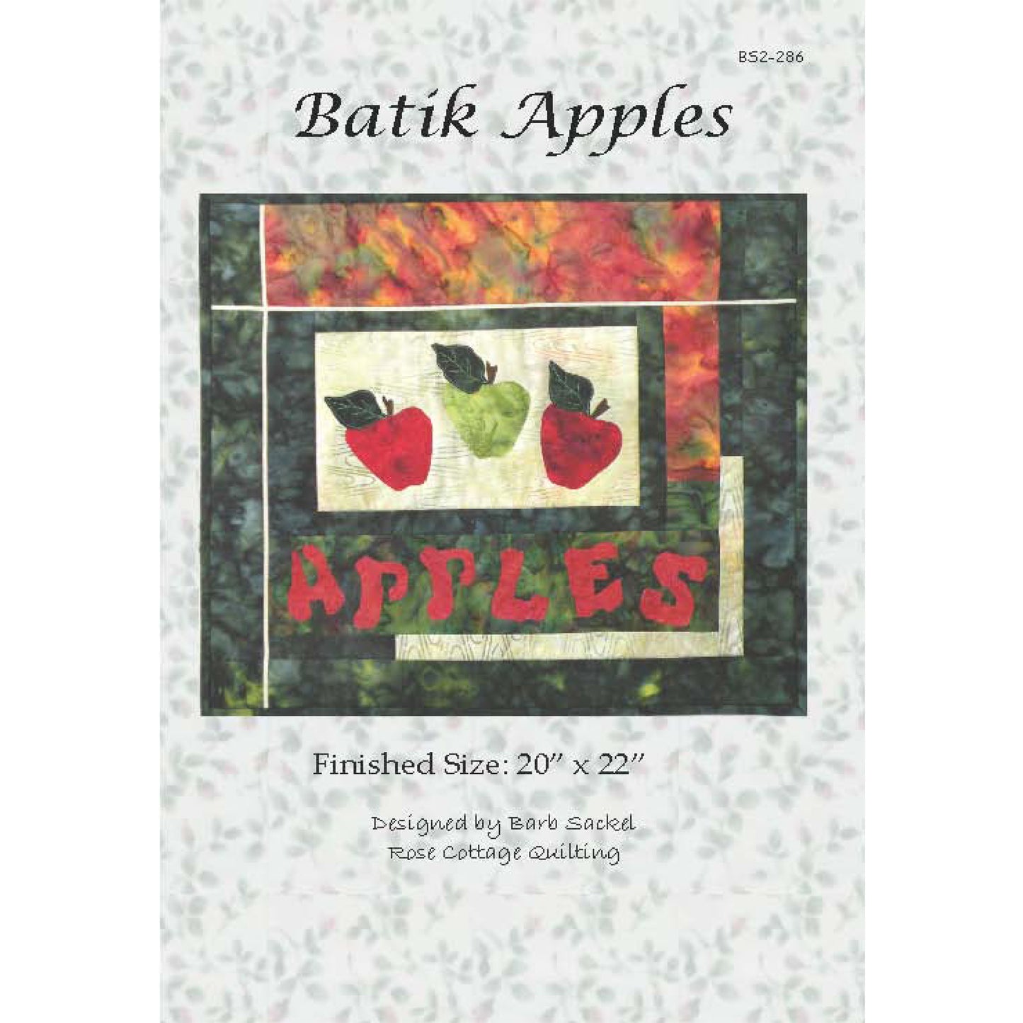 Batik Apples Pattern BS2-286 - Paper Pattern