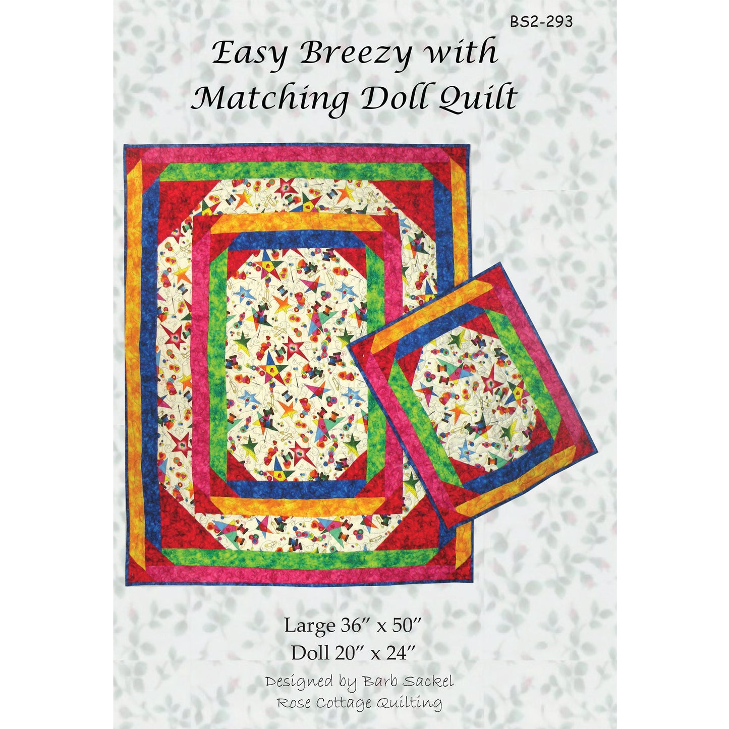 Cover image of pattern for Easy Breezy with Matching Doll quilt.