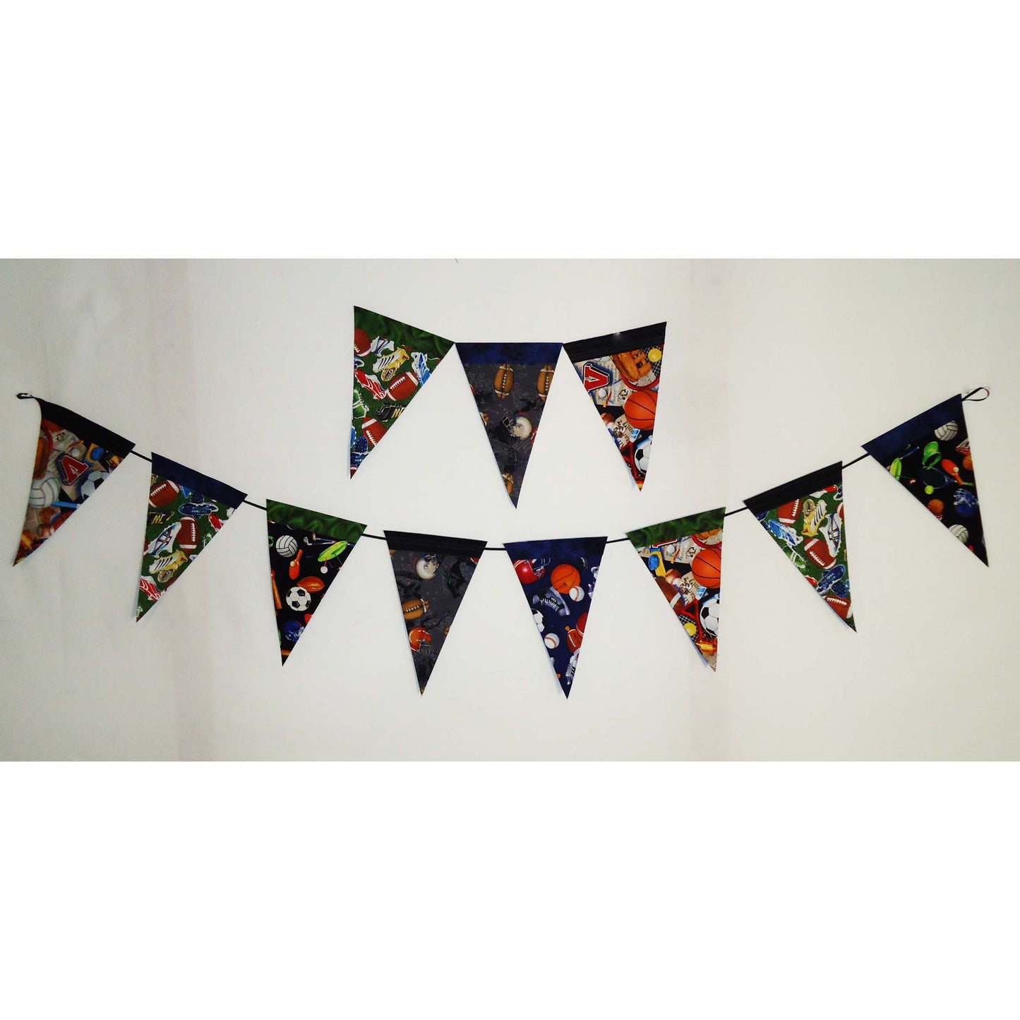 Sports fabric Pennants Garland.