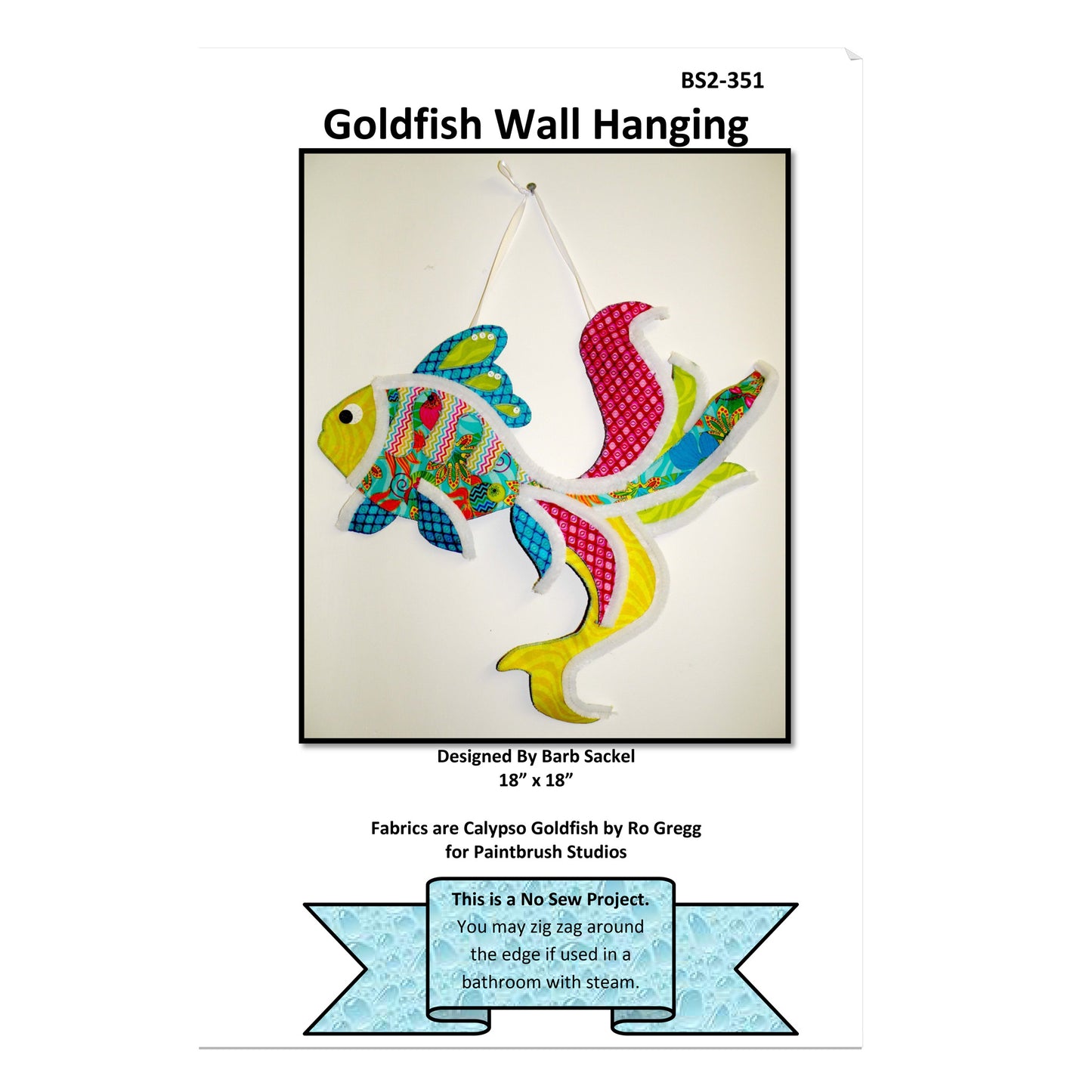 Goldfish Wall Hanging Pattern BS2-351w - Wholesale Product