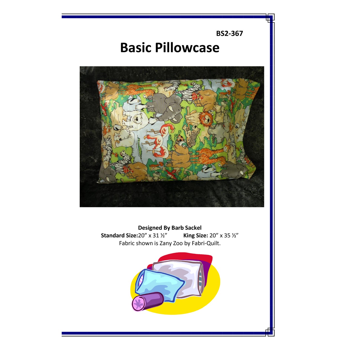 Cover image of pattern for Basic Pillowcase.