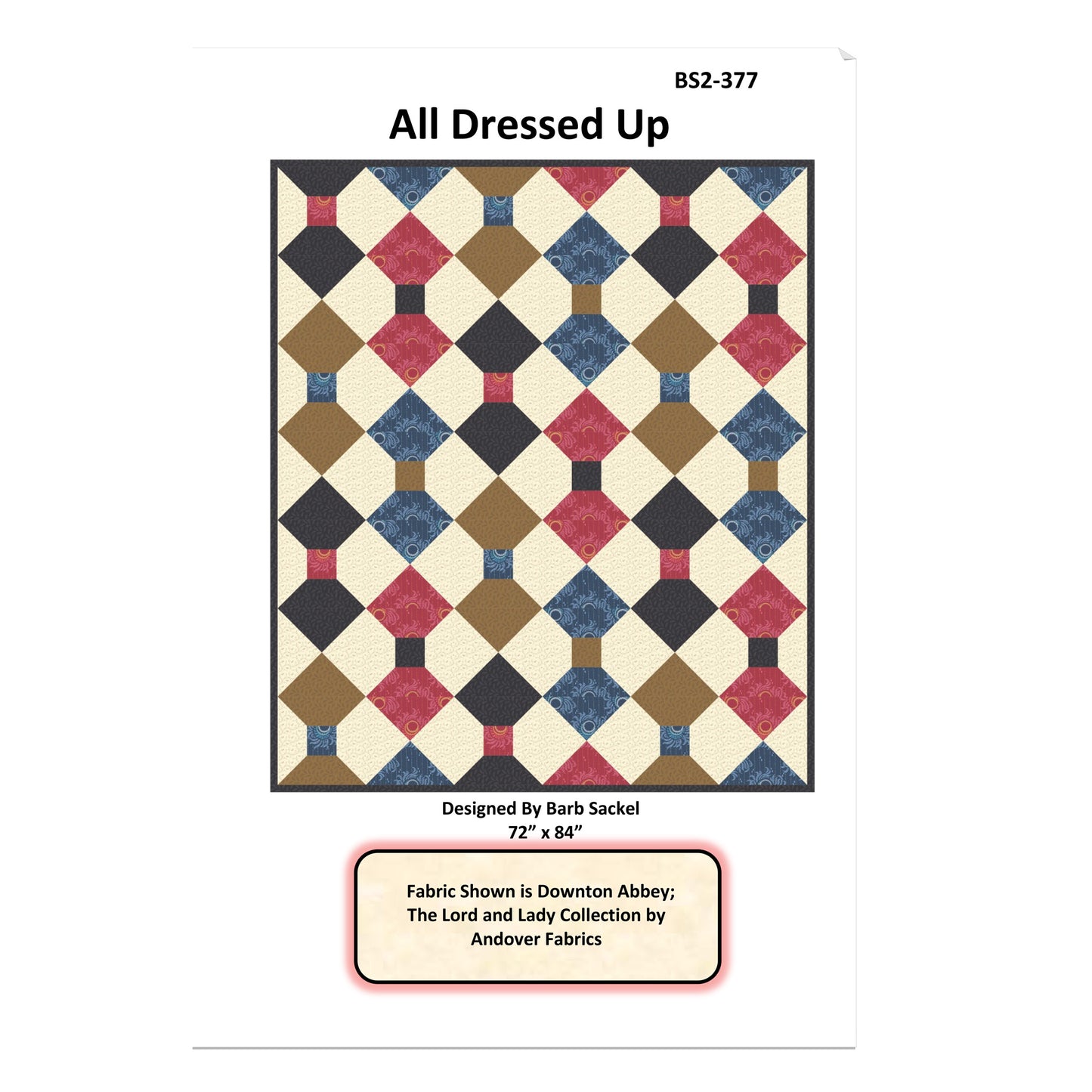 Cover image of pattern for All Dressed Up Quilt.