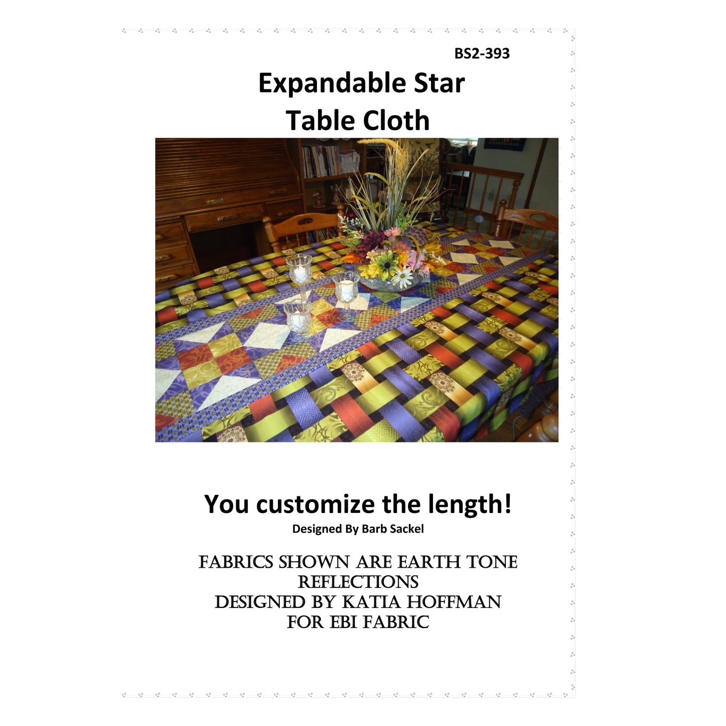 Cover image of pattern for Expandable Star Table Cloth.