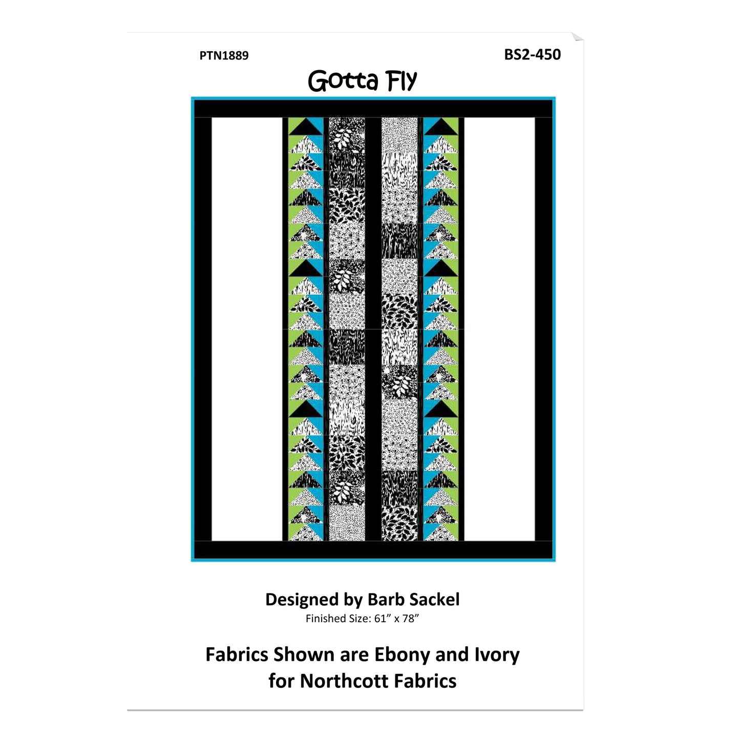 Image of the cover for the Gotta Fly quilt pattern.