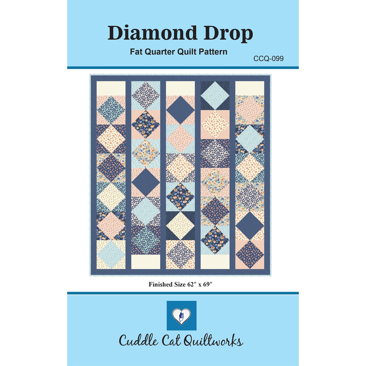 Diamond Drop Quilt CCQ-099e - Downloadable Pattern