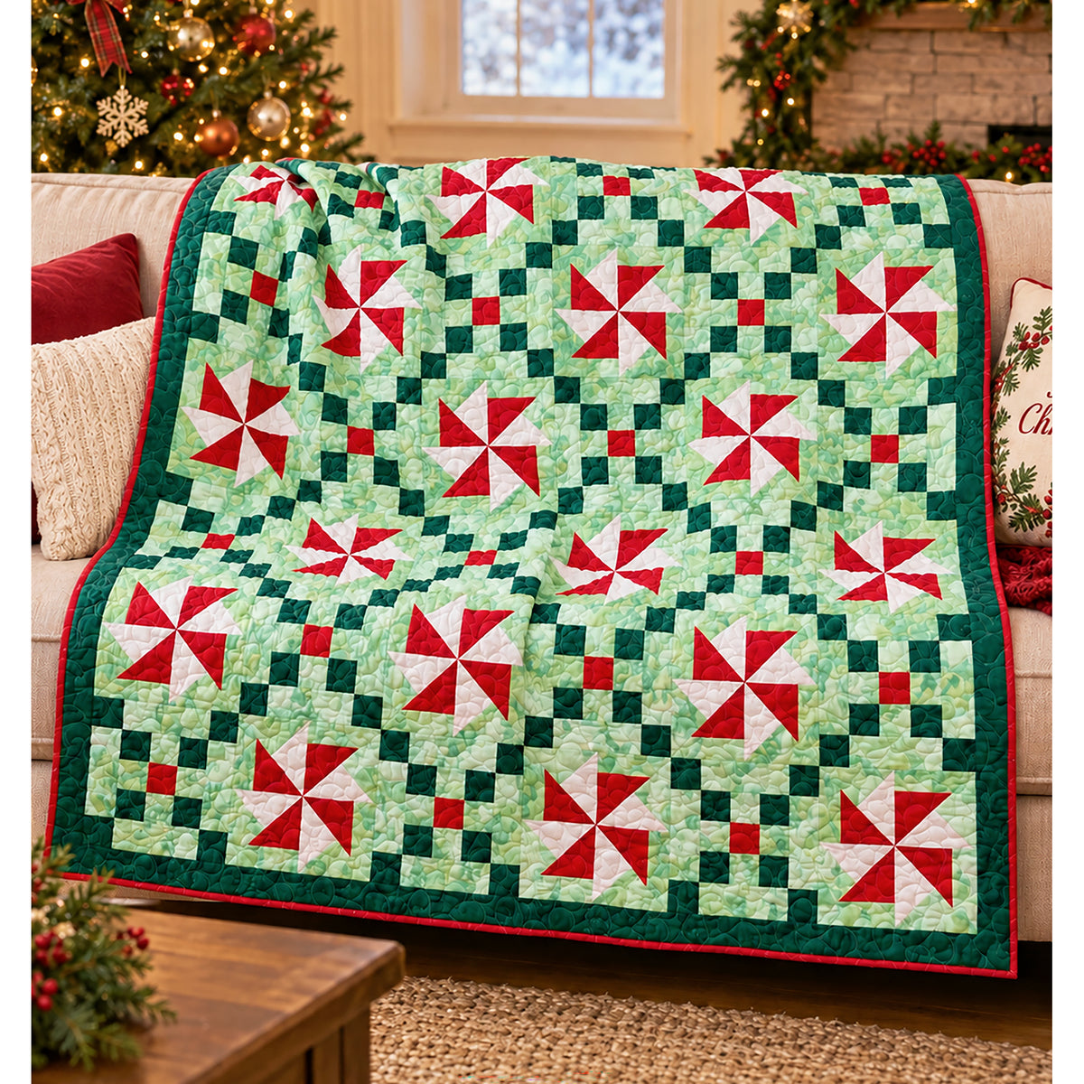 Christmas Chain Quilt CCQ-101e - Downloadable Pattern