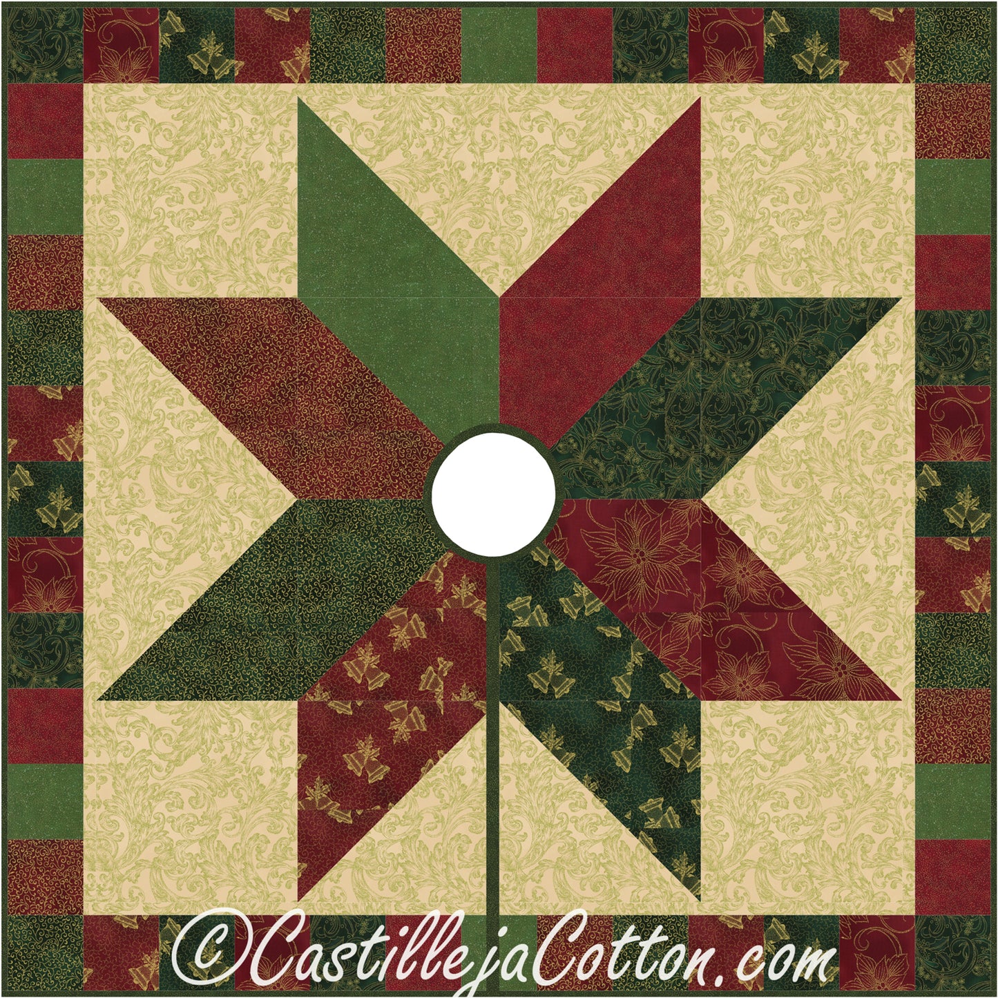 Starlight Tree Skirt Pattern CJC-241618w - Wholesale Product
