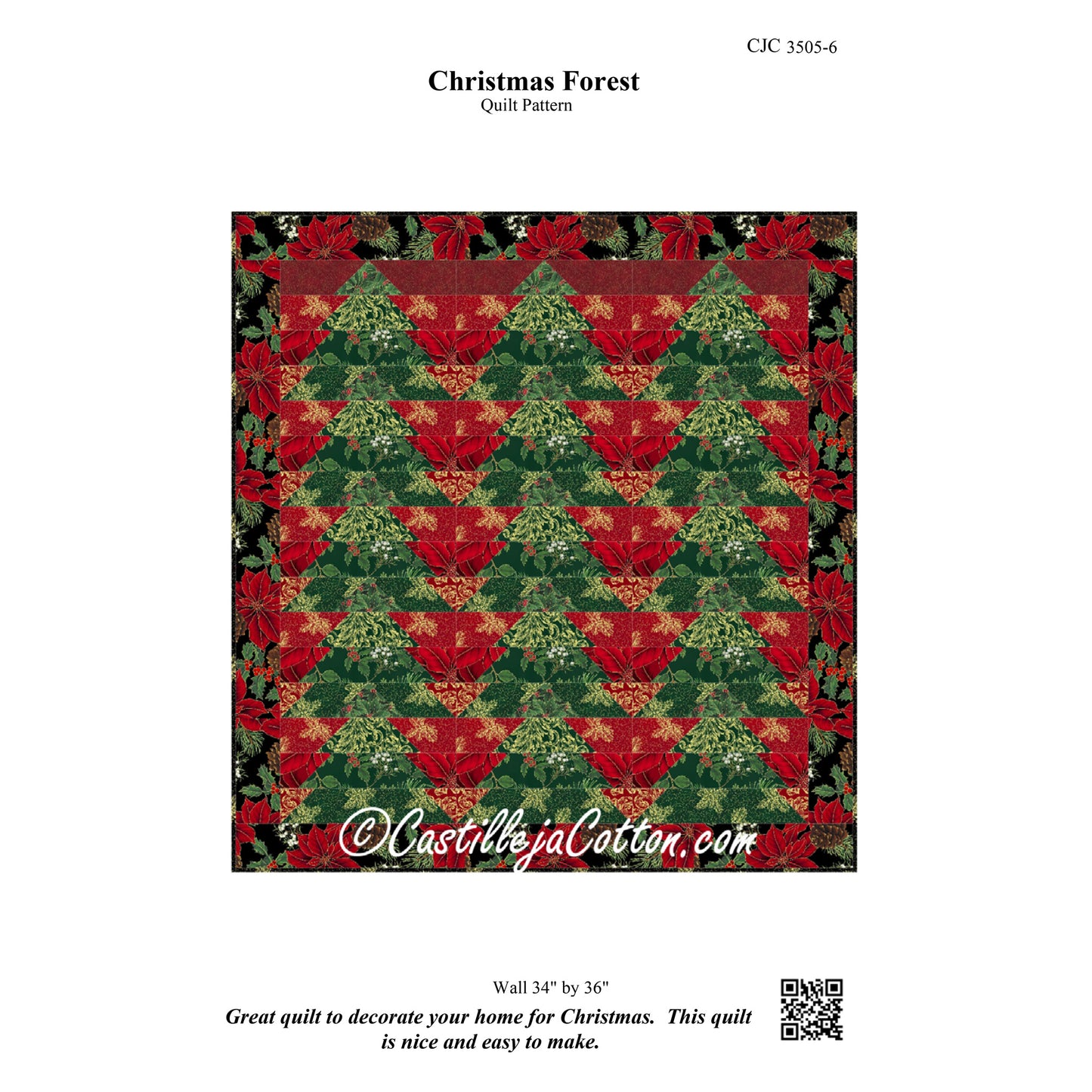 Christmas Forest Quilt CJC-35056e - Downloadable Pattern