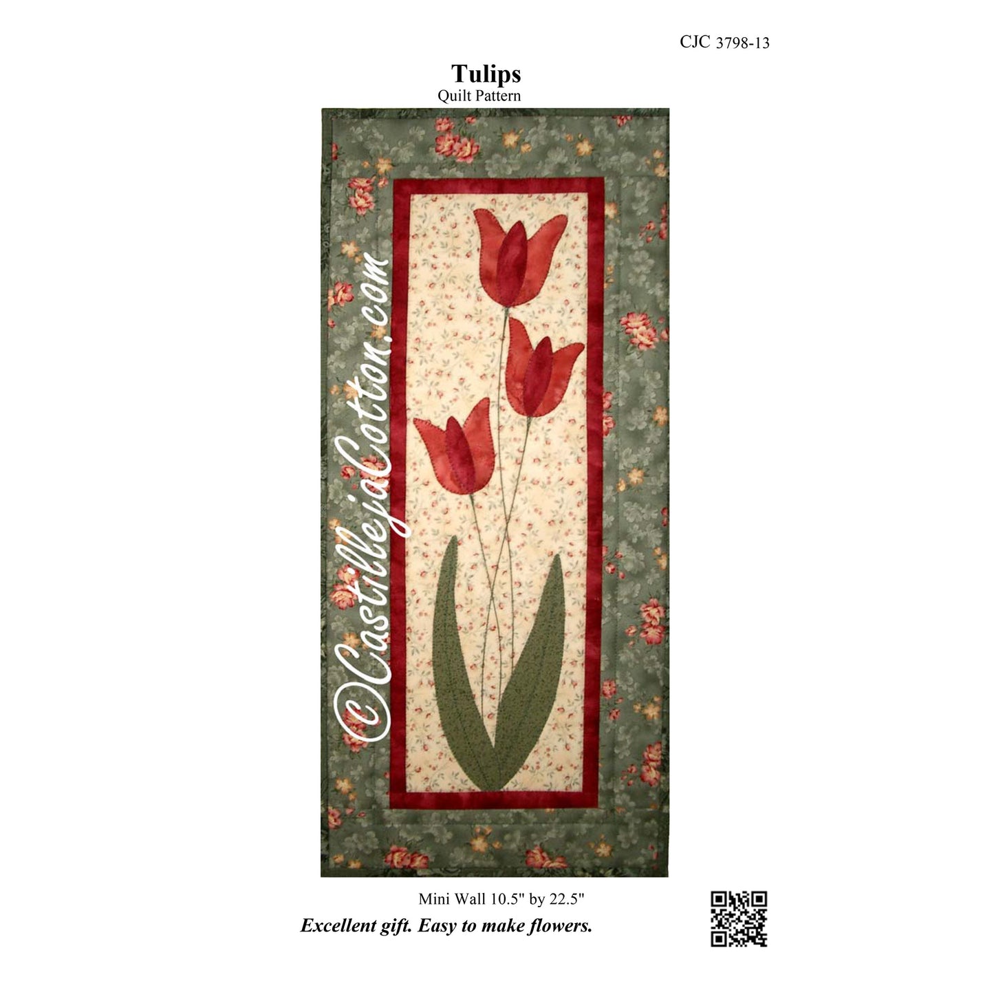 Tulips Quilt Pattern CJC-3798 - Paper Pattern
