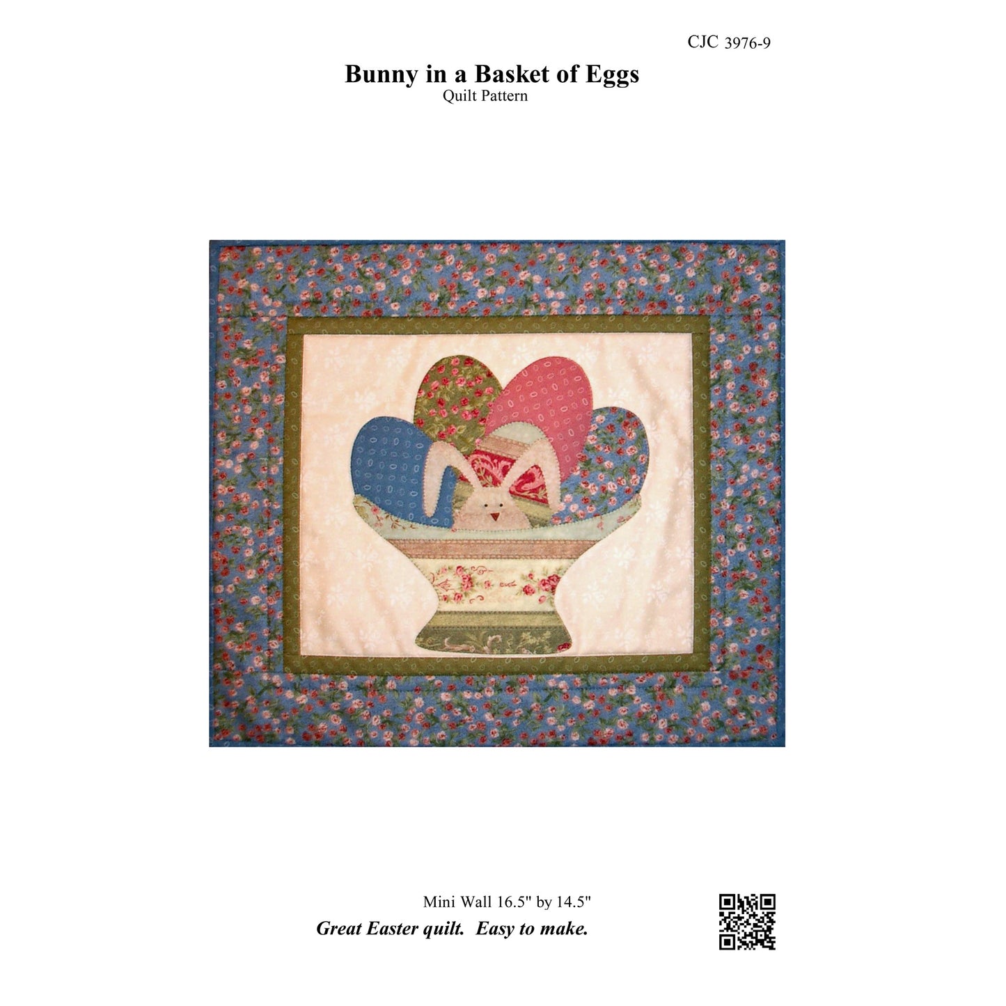 Bunny in a Basket of Eggs CJC-39769e - Downloadable Pattern