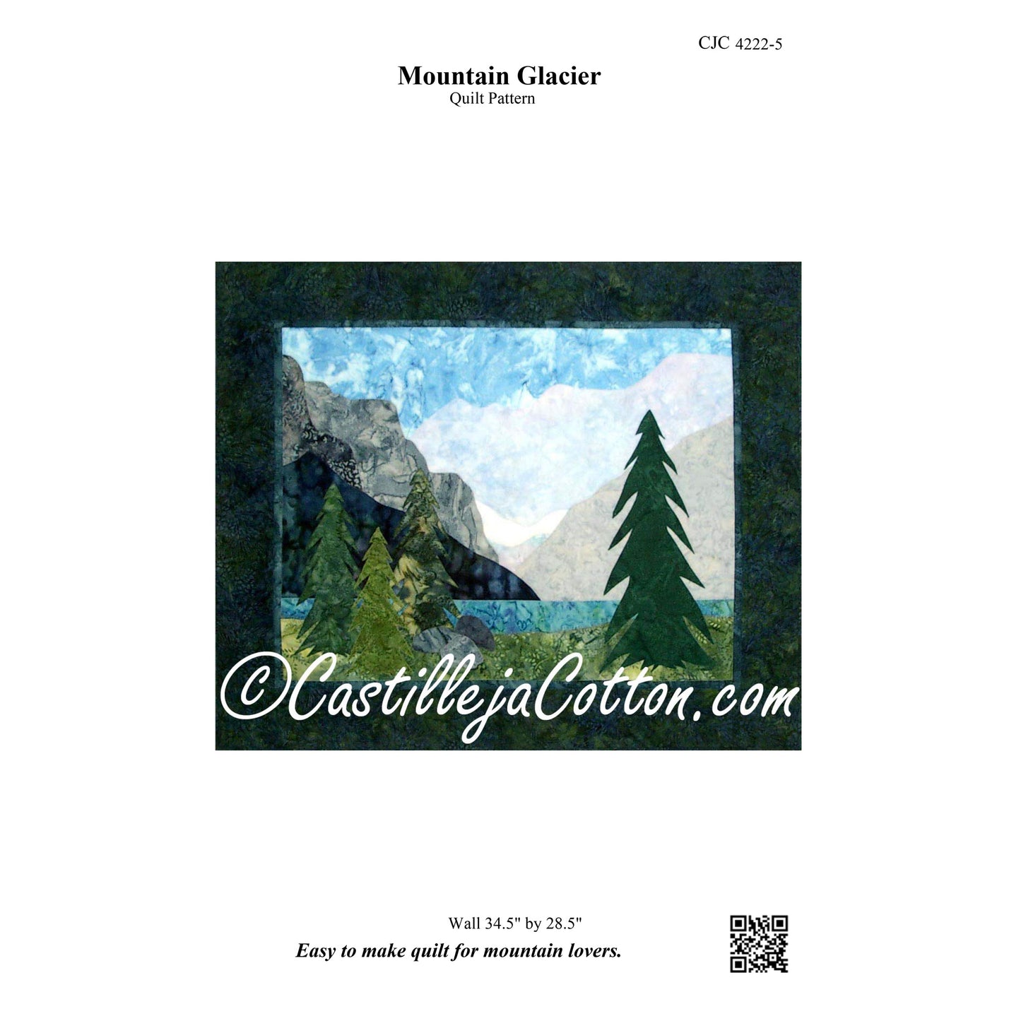 Mountain Glacier Quilt Pattern CJC-4222 - Paper Pattern