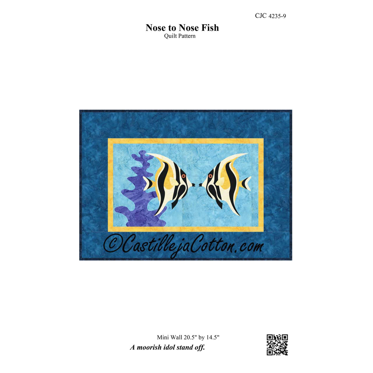 Nose to Nose Fish Quilt Pattern CJC-4235 - Paper Pattern