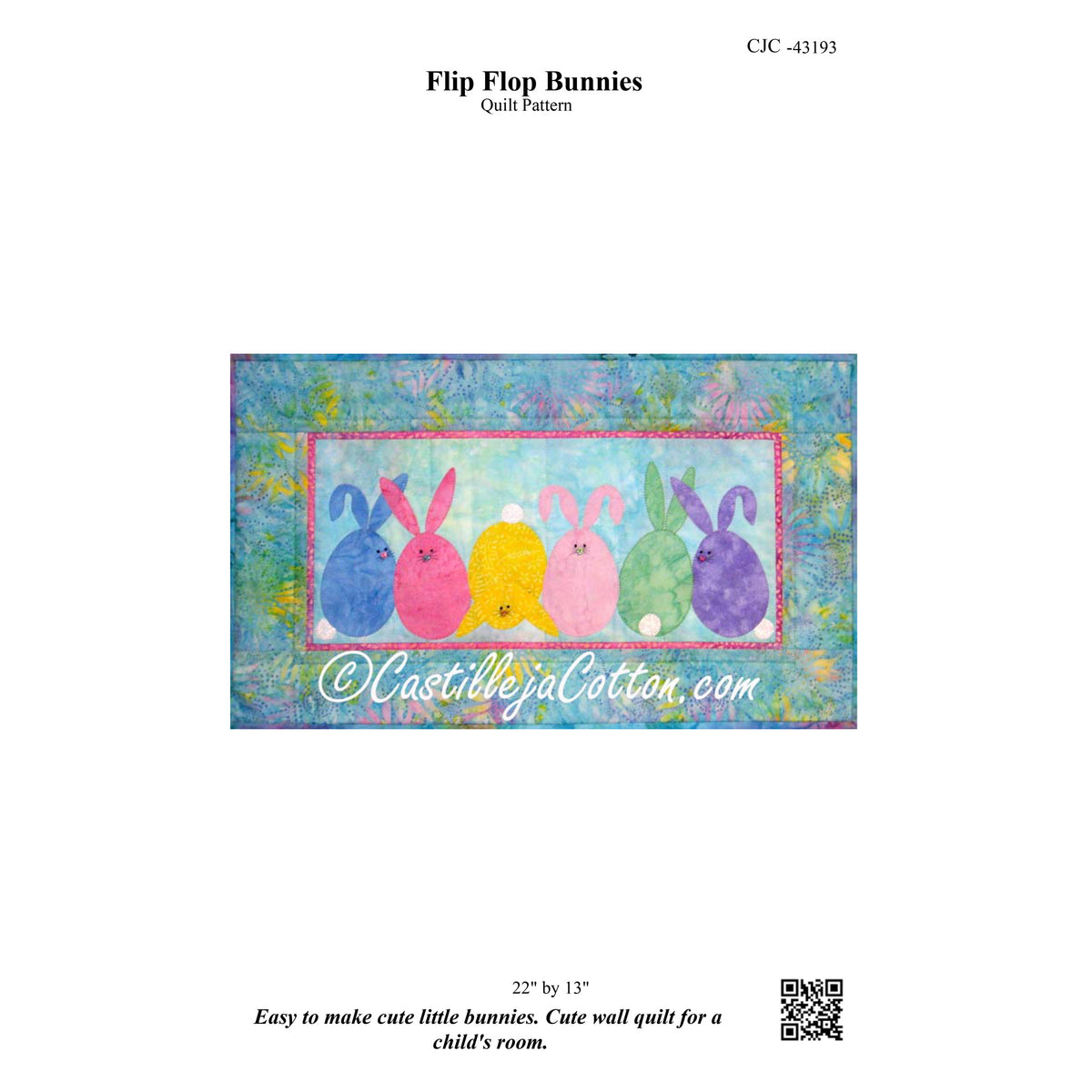 Flip Flop Quilt CJC-4319e - Downloadable Pattern