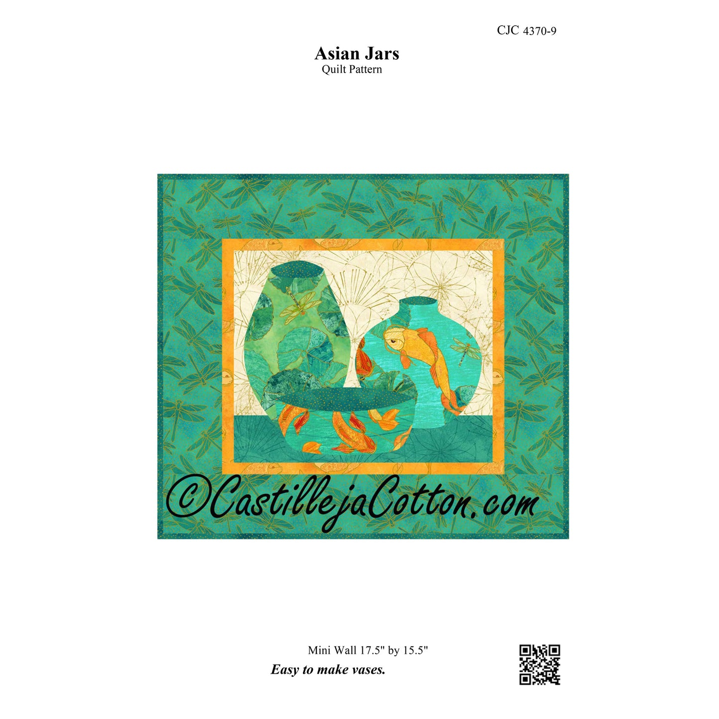 Asian Jars Quilt CJC-43709e - Downloadable Pattern