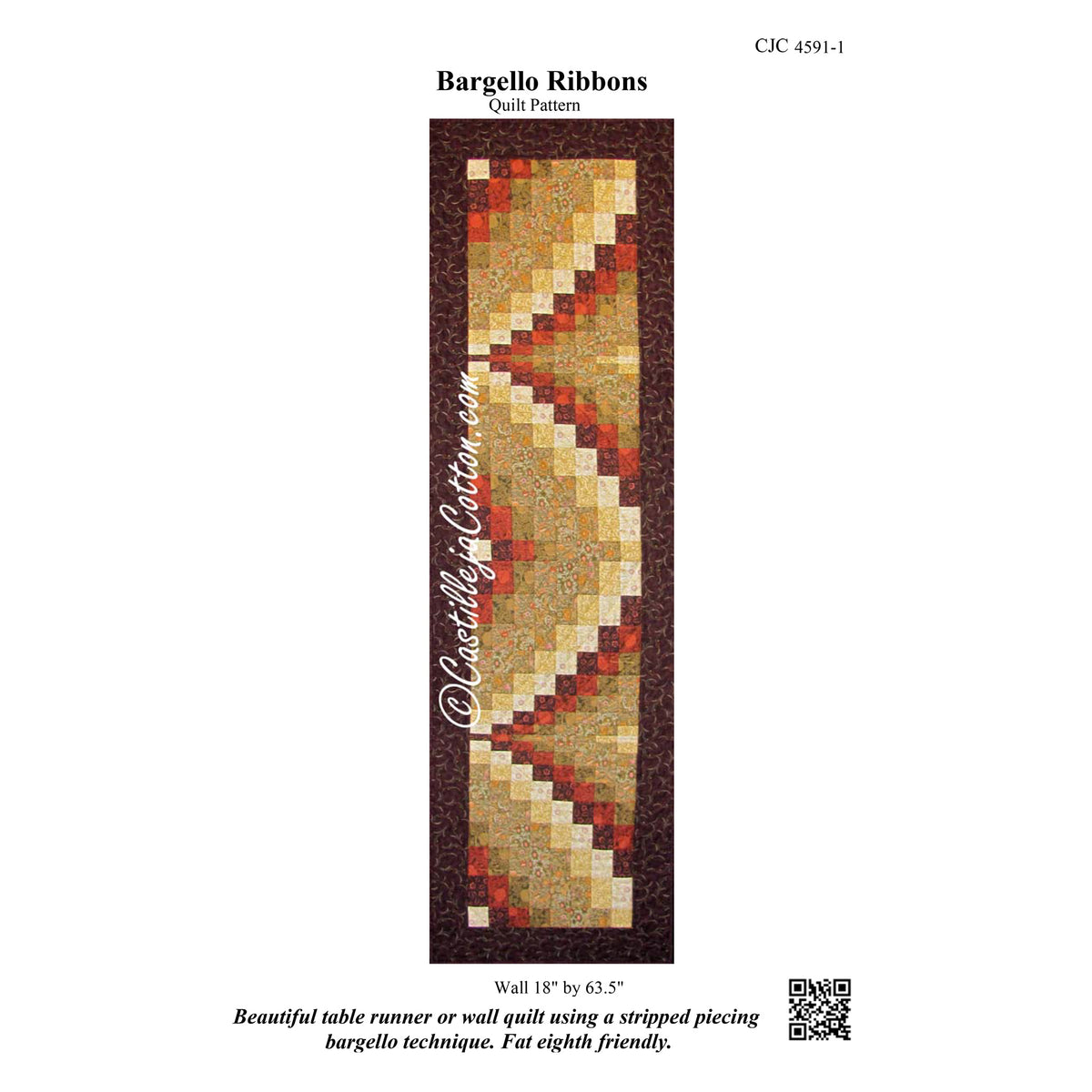 Bargello Ribbons Quilt Pattern CJC-4591 - Paper Pattern