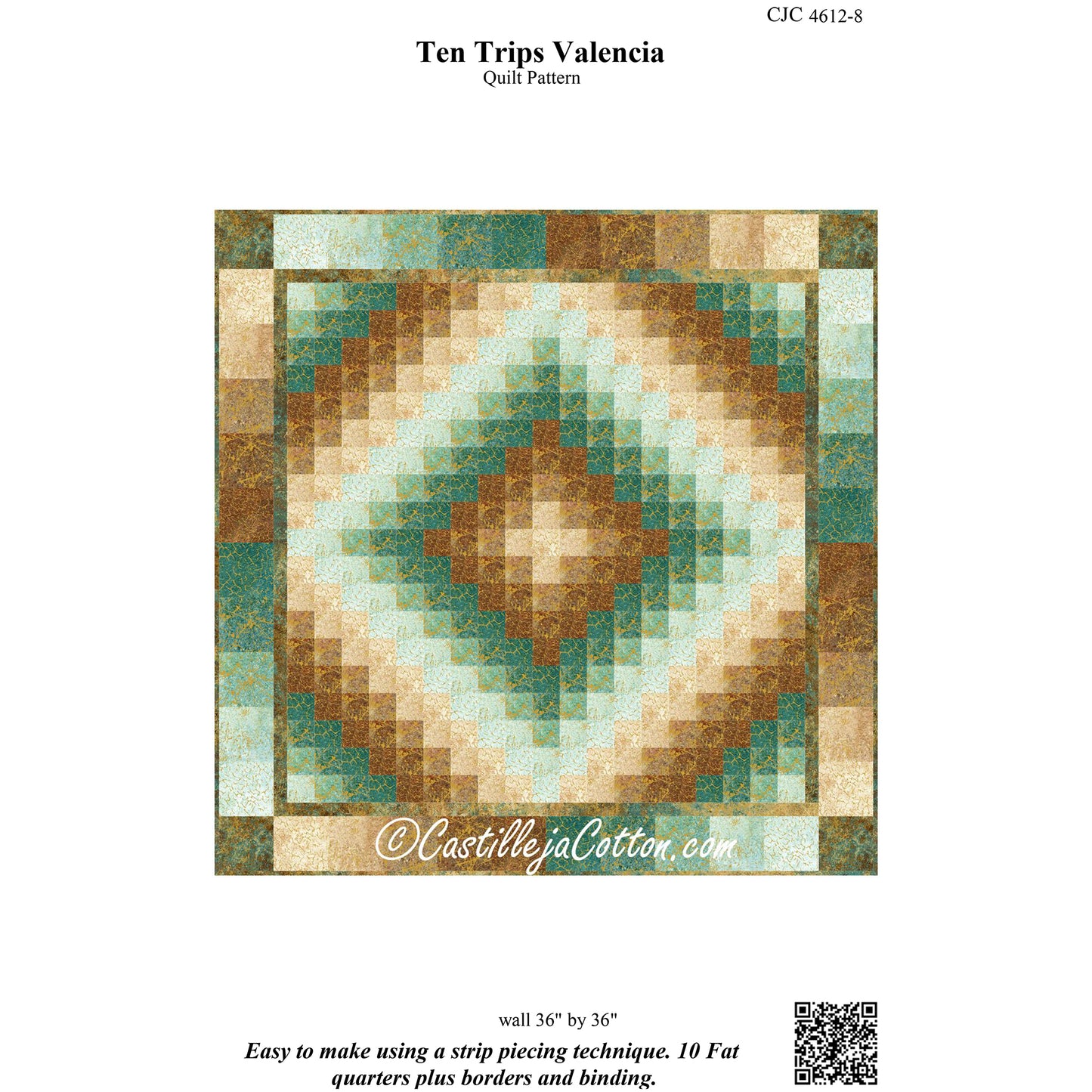 Ten Trips Valencia Quilt CJC-46128e - Downloadable Pattern