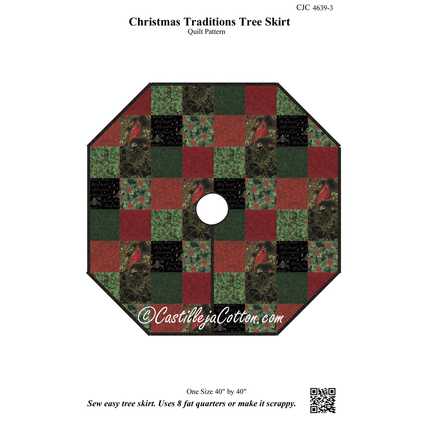 Christmas Traditions Tree Skirt Pattern CJC-46393 - Paper Pattern