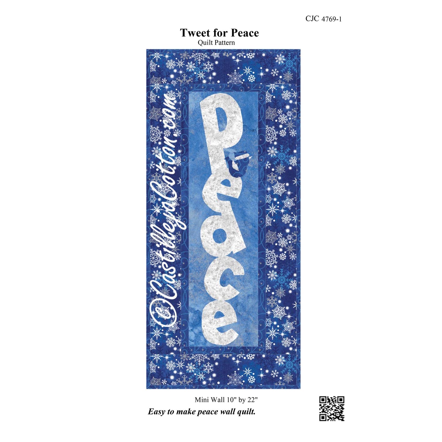 Tweet for Peace Quilt Pattern CJC-47691 - Paper Pattern