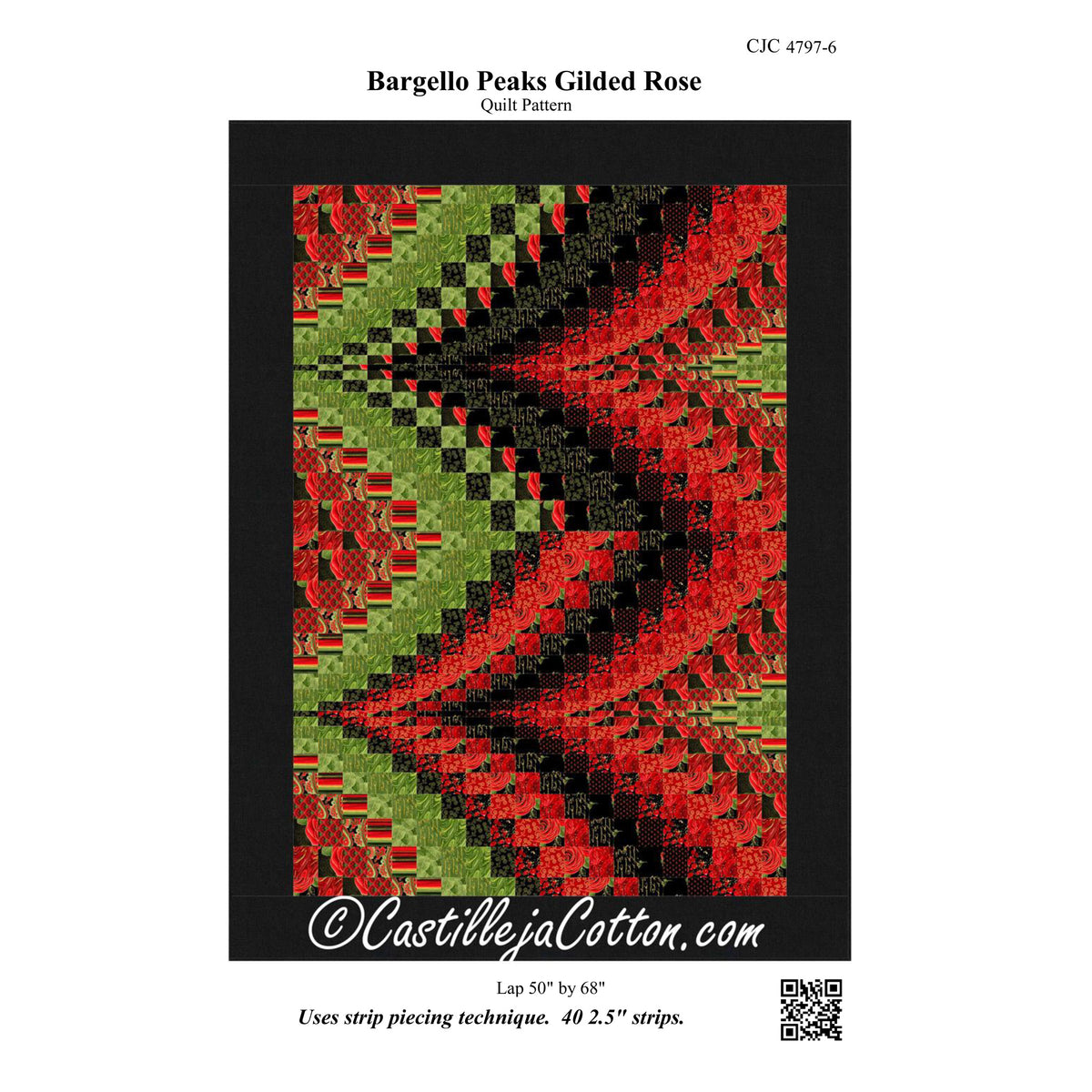 Bargello Peaks Gilded Rose Quilt Pattern CJC-47976 - Paper Pattern