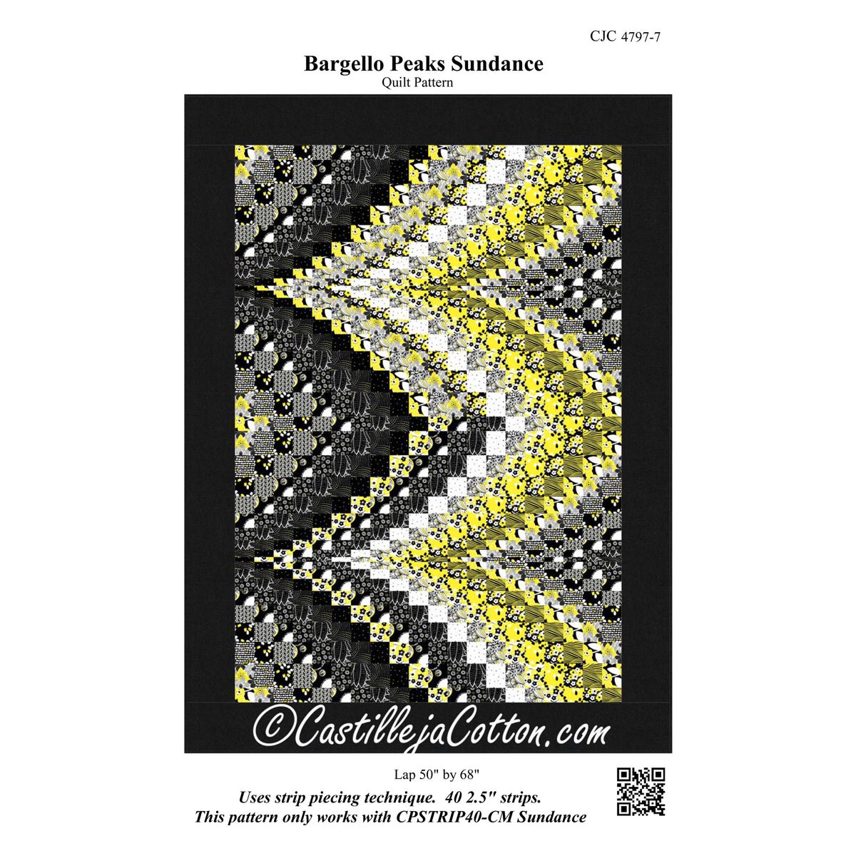 Bargello Peaks Sundance Quilt Pattern CJC-47977 - Paper Pattern