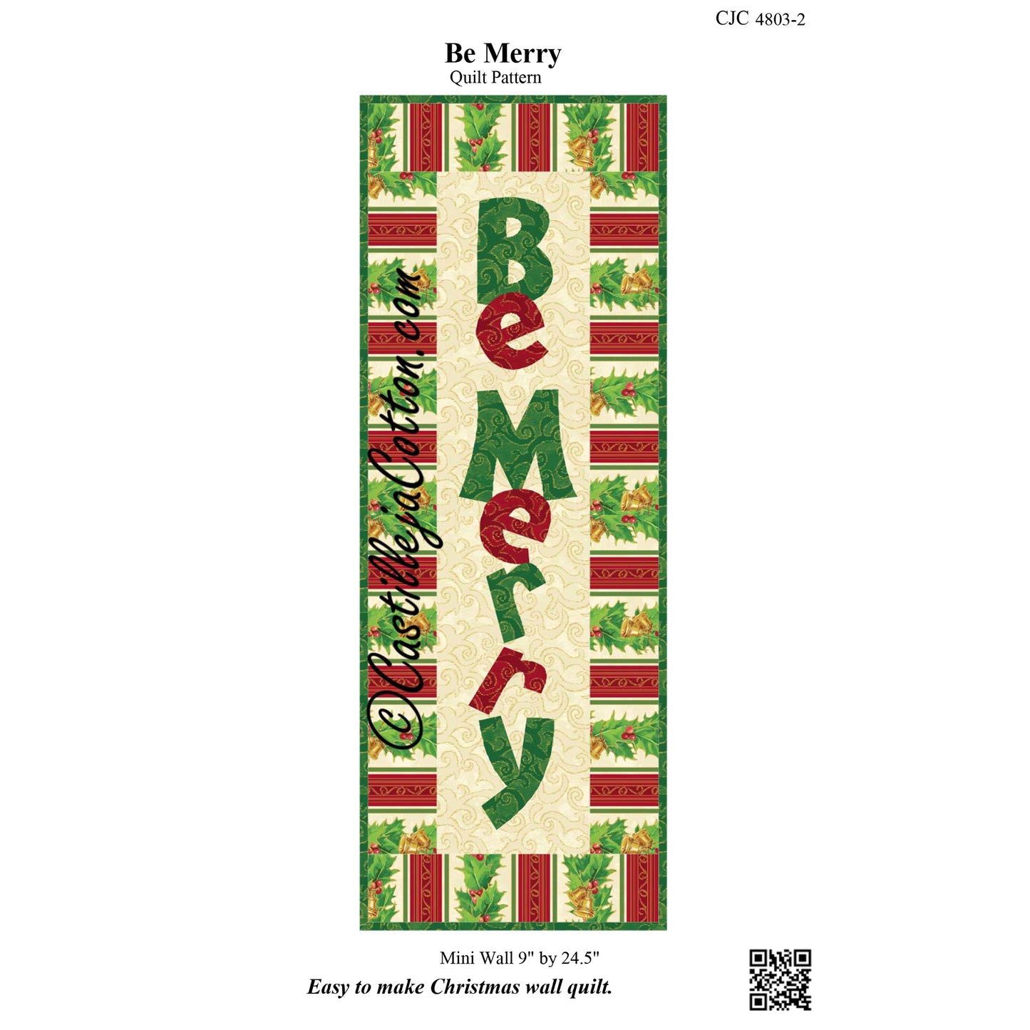 Be Merry Quilt CJC-48032e - Downloadable Pattern