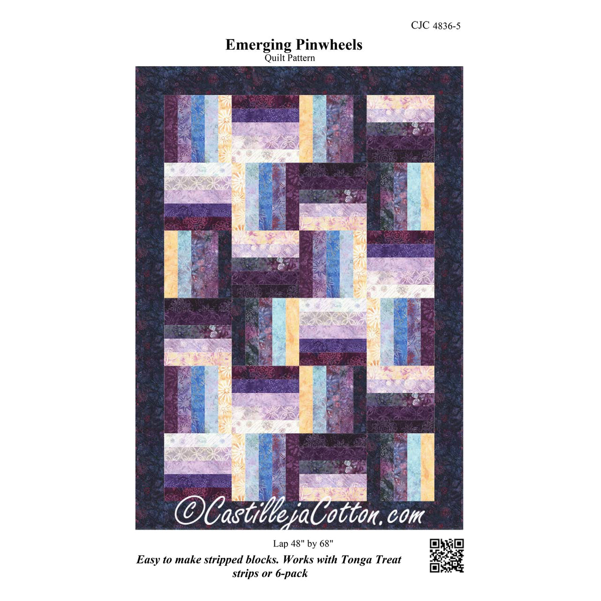 Emerging Pinwheels Quilt CJC-48365e - Downloadable Pattern