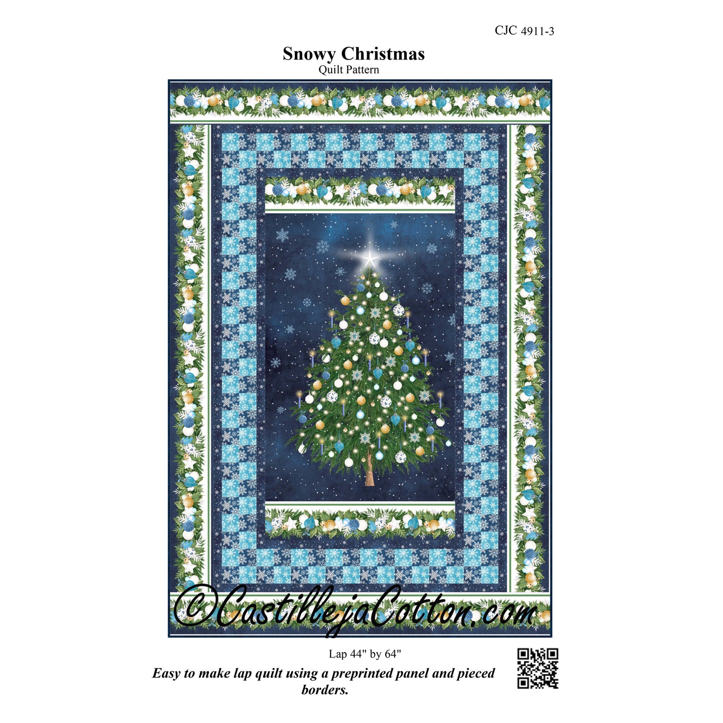 Snowy Christmas Quilt Pattern CJC-49113 - Paper Pattern