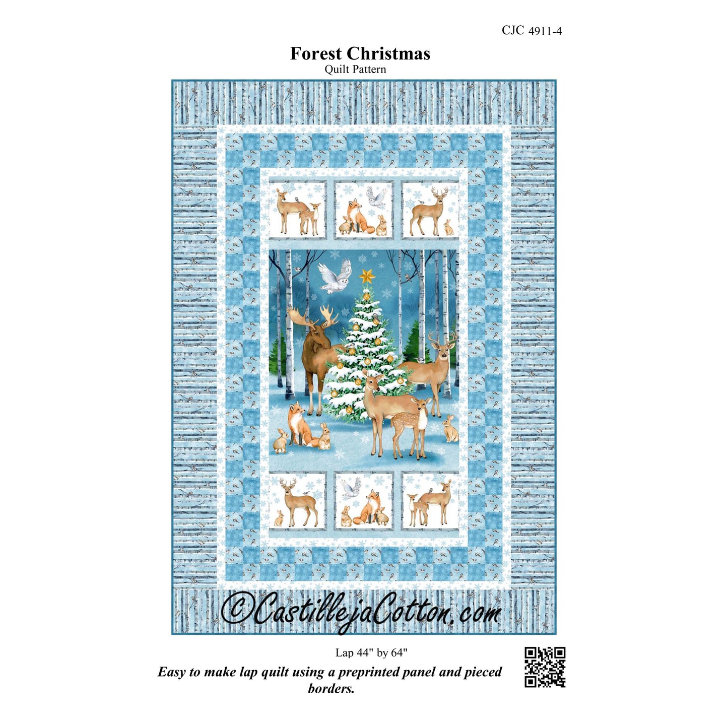 Forest Christmas Quilt Pattern CJC-49114 - Paper Pattern