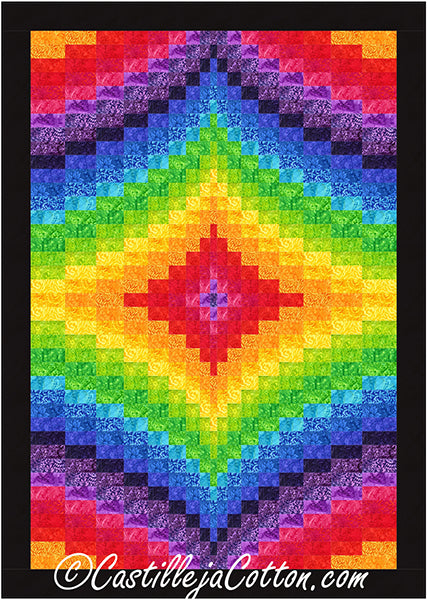 Twin Diamond Brightside Quilt Pattern CJC-49506 - Paper Pattern