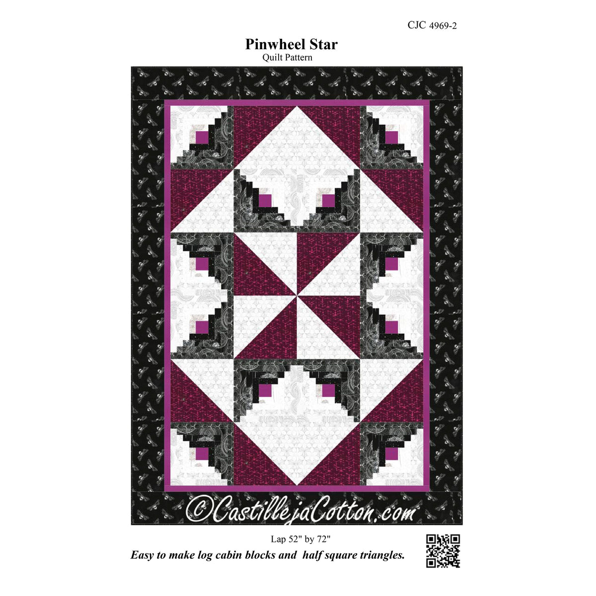 Pinwheel Star Quilt Pattern CJC-49692 - Paper Pattern