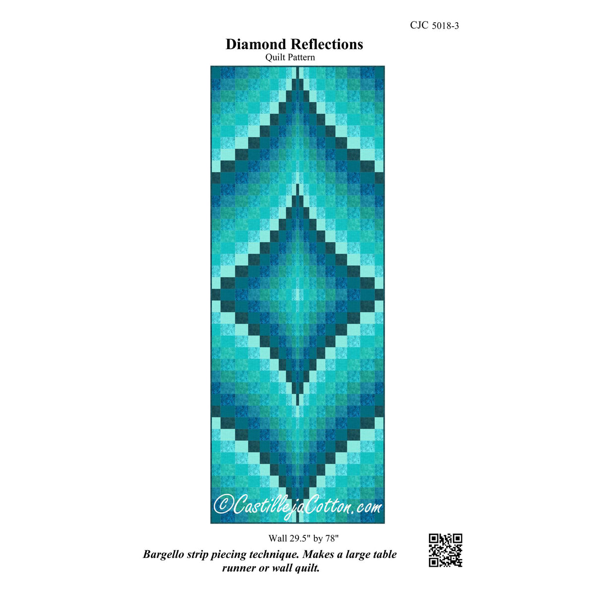 Diamond Reflections Quilt Pattern CJC-50183 - Paper Pattern
