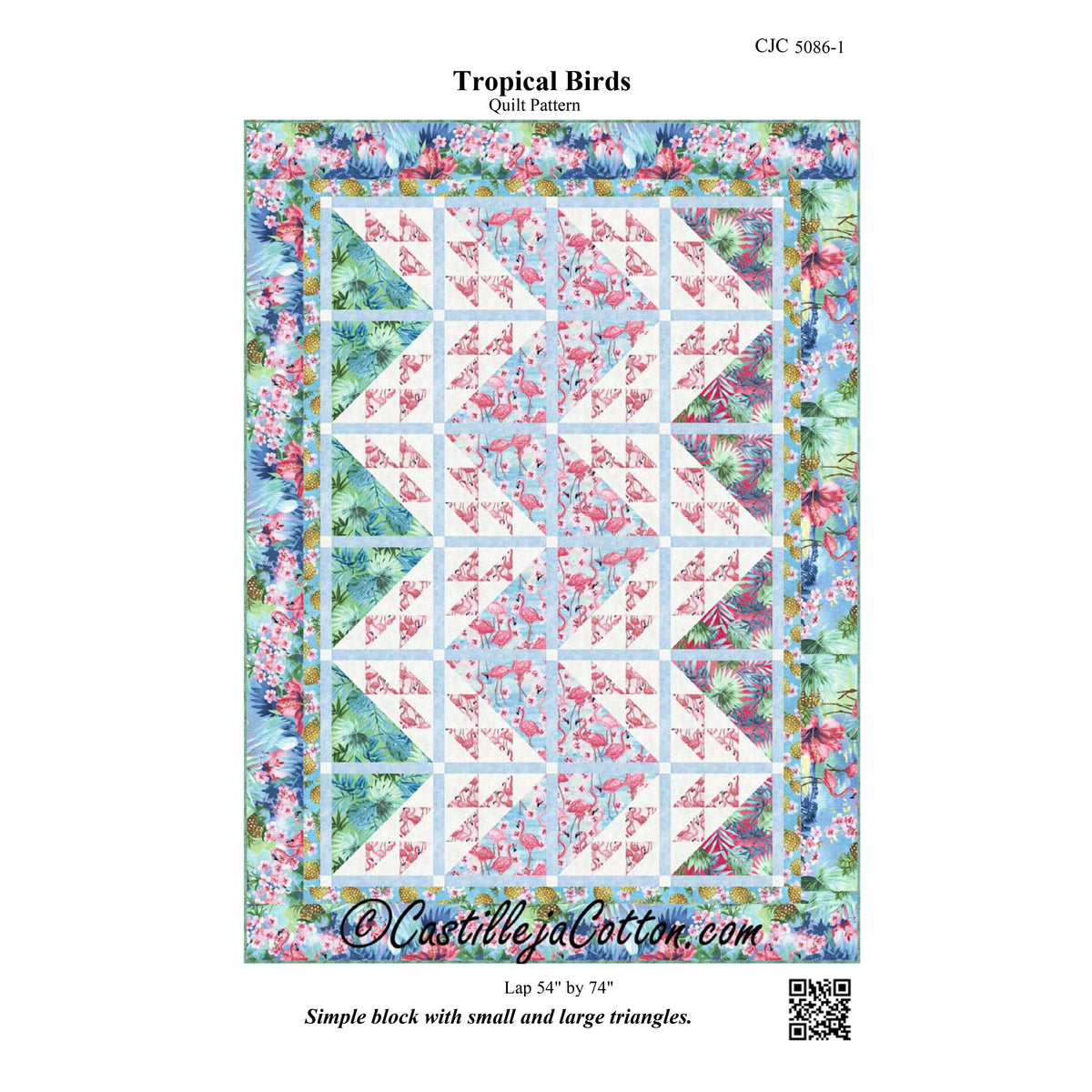 Tropical Birds Quilt Pattern CJC-5086 - Paper Pattern