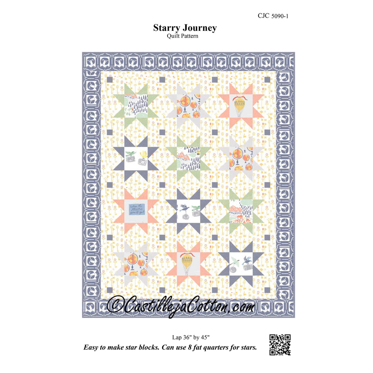 Starry Journey Quilt Pattern CJC-5090 - Paper Pattern
