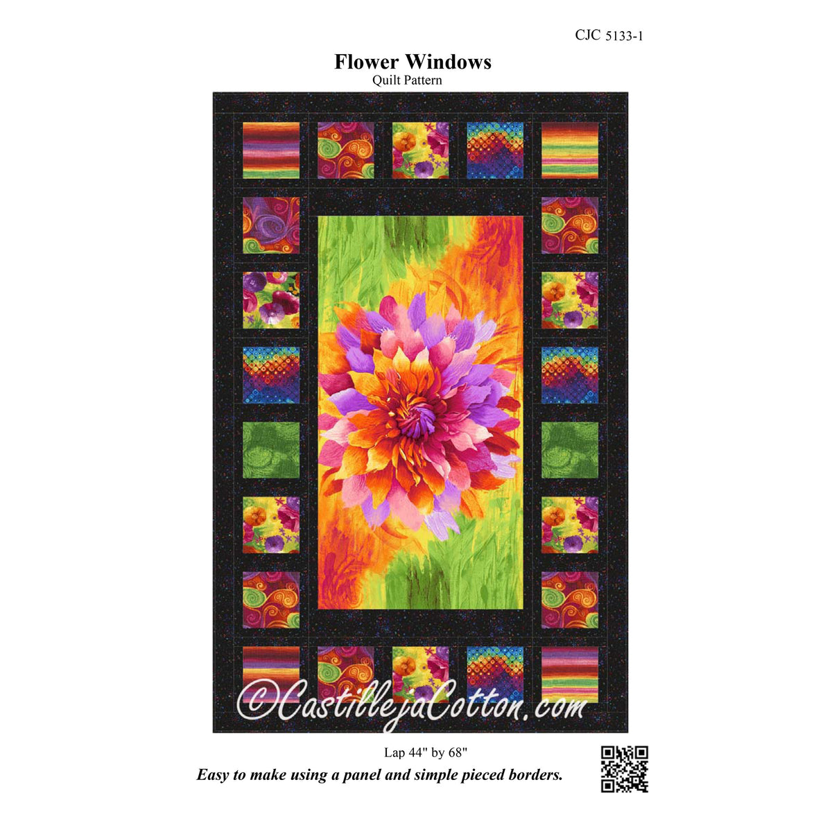 Flower Windows Quilt CJC-51331e - Downloadable Pattern