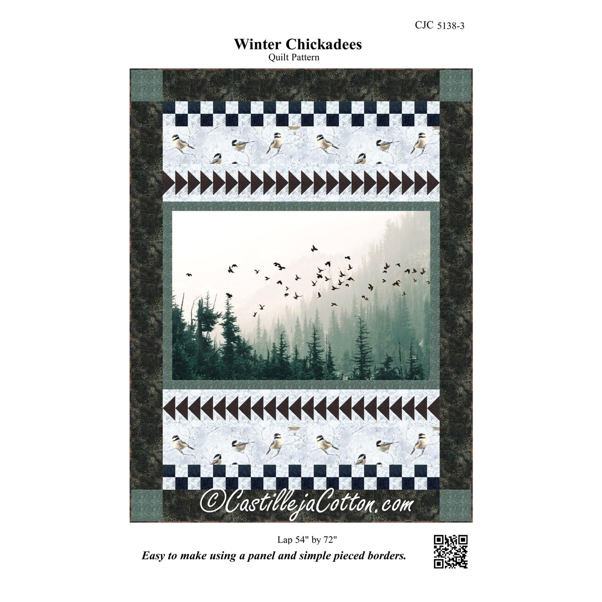 Winter Chickadees Quilt Pattern CJC-51383 - Paper Pattern