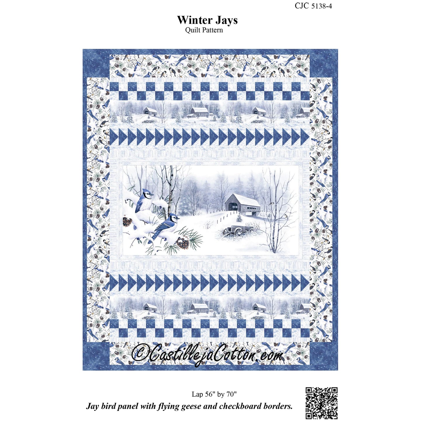 Winter Jays Quilt Pattern CJC-51384 - Paper Pattern