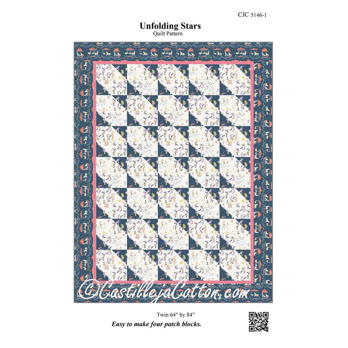 Unfolding Stars Quilt CJC-5146e - Downloadable Pattern