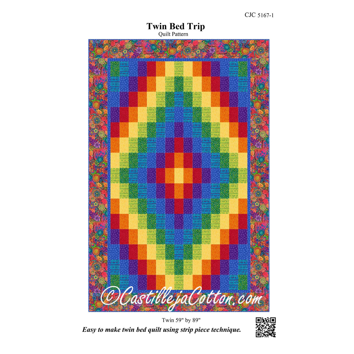 Twin Bed Trip Quilt Pattern CJC-51671w - Wholesale Product
